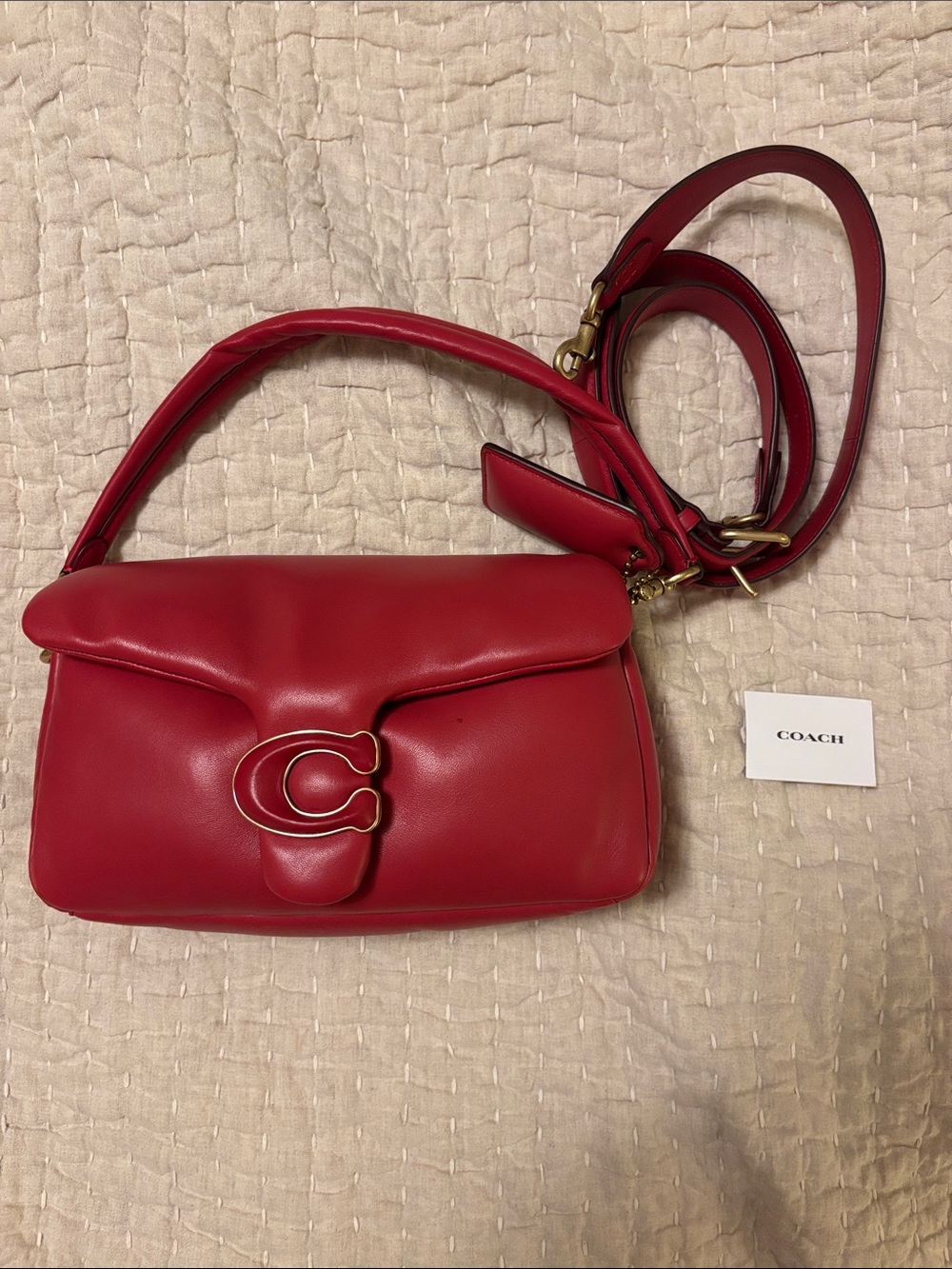 Coach Red Pillow Tabby Shoulder Bag 26